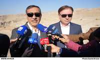 بازدید معاون اجرایی رئیس‌جمهور و استاندار بوشهر از سد دالکی 
