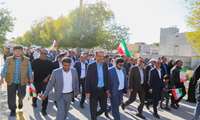 حضور پرشور مردم شهرستان جم در راهپیمایی۲۲بهمن