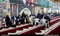 با حضور فرماندار دشتی میز خدمت در مصلی (شهر خورموج) برگزار شد