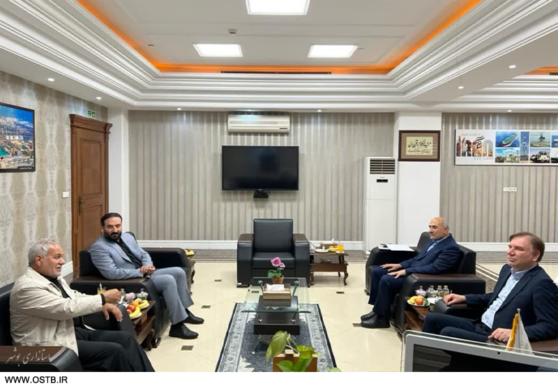نشست استاندار بوشهر با فرمانده قرارگاه خاتم برای تسریع در تکمیل پروژه های اولویت دار استان بوشهر